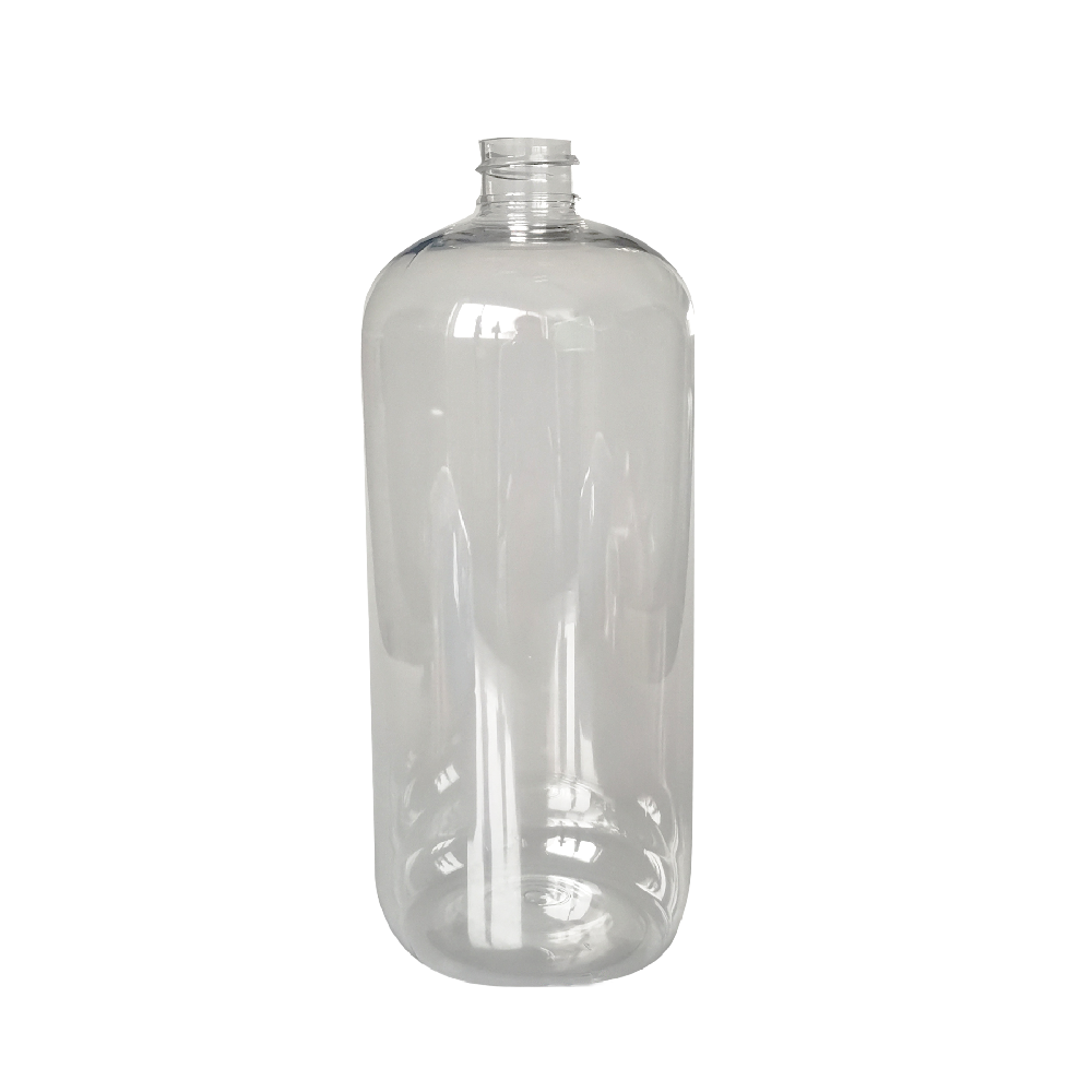 750 ml 25 OZ Boston round plastic empty body wash bottle