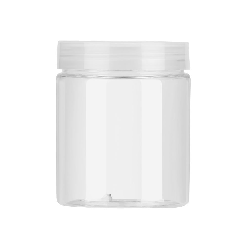 8 oz 250 ml PET Plastic Round Jar With Screw Cap