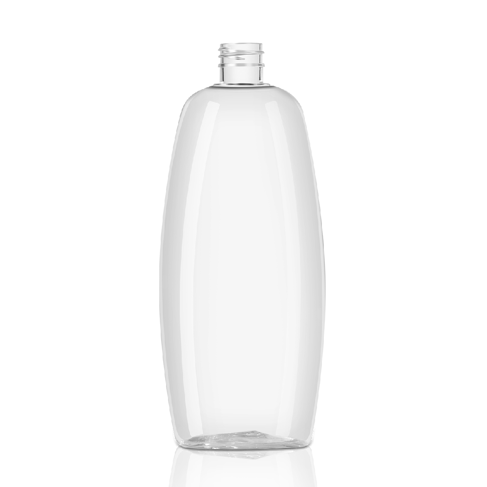 25 oz 750 ml PET plastic oval bottle