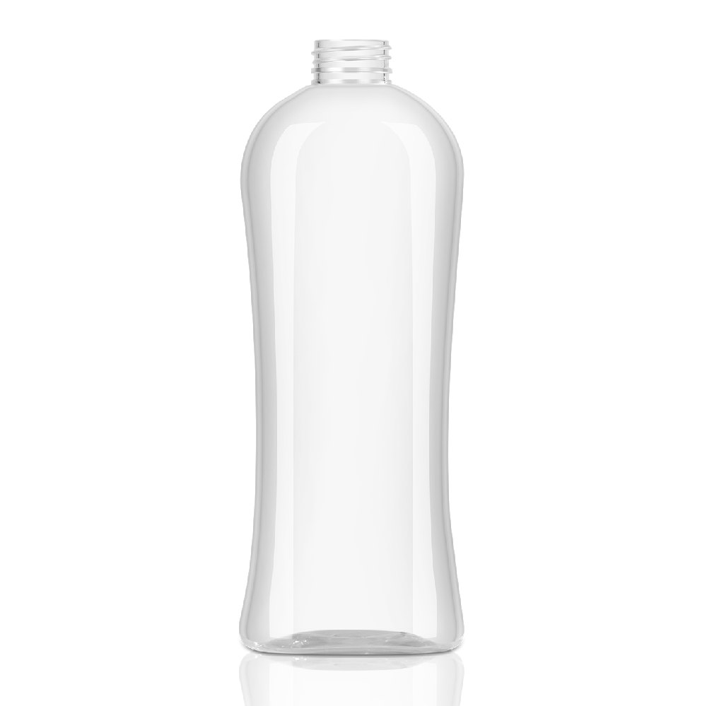 32oz 1000 ml PET plastic oval bottle